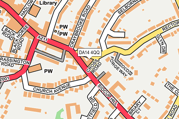 DA14 4QQ map - OS OpenMap – Local (Ordnance Survey)