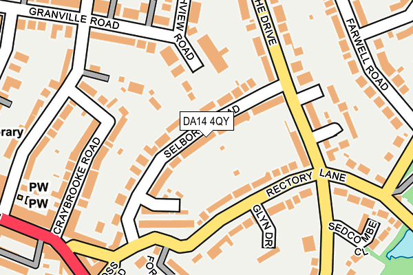 DA14 4QY map - OS OpenMap – Local (Ordnance Survey)