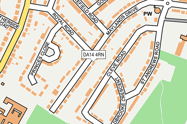 DA14 4RN map - OS OpenMap – Local (Ordnance Survey)