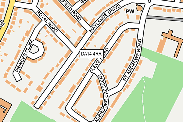 DA14 4RR map - OS OpenMap – Local (Ordnance Survey)