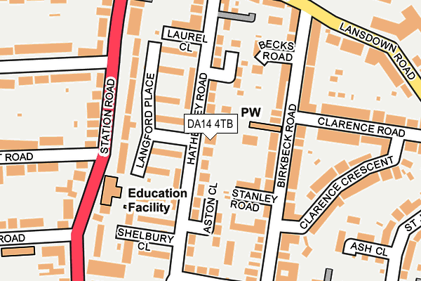 DA14 4TB map - OS OpenMap – Local (Ordnance Survey)