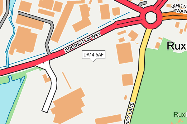 DA14 5AF map - OS OpenMap – Local (Ordnance Survey)