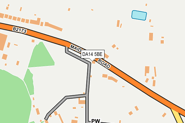 DA14 5BE map - OS OpenMap – Local (Ordnance Survey)