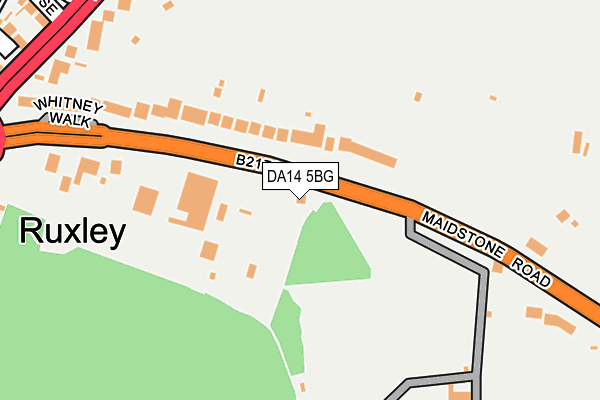 DA14 5BG map - OS OpenMap – Local (Ordnance Survey)