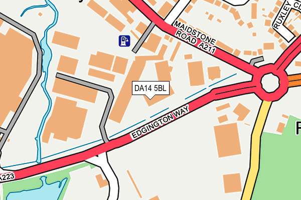 DA14 5BL map - OS OpenMap – Local (Ordnance Survey)
