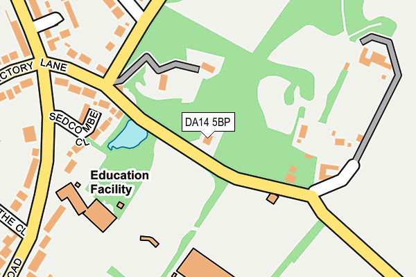DA14 5BP map - OS OpenMap – Local (Ordnance Survey)