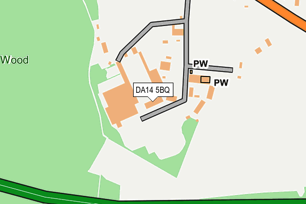 DA14 5BQ map - OS OpenMap – Local (Ordnance Survey)