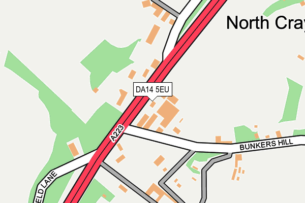 DA14 5EU map - OS OpenMap – Local (Ordnance Survey)