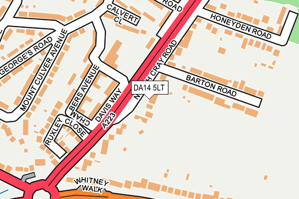 DA14 5LT map - OS OpenMap – Local (Ordnance Survey)