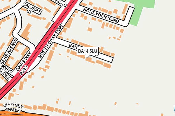 DA14 5LU map - OS OpenMap – Local (Ordnance Survey)