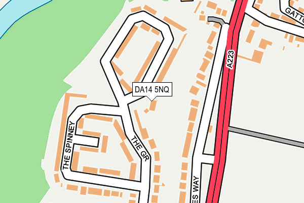 DA14 5NQ map - OS OpenMap – Local (Ordnance Survey)