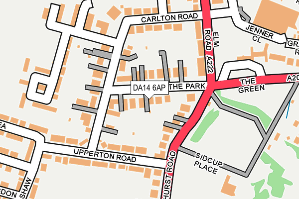 DA14 6AP map - OS OpenMap – Local (Ordnance Survey)