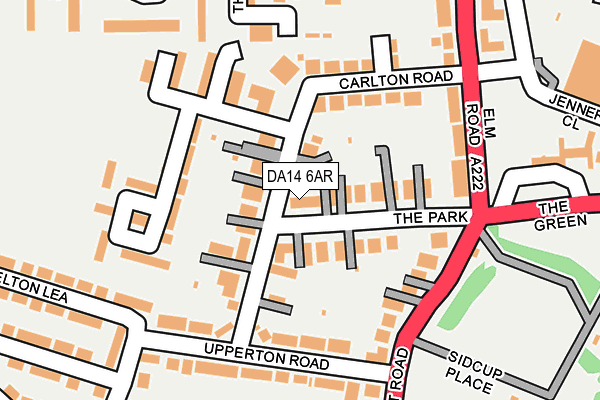 DA14 6AR map - OS OpenMap – Local (Ordnance Survey)