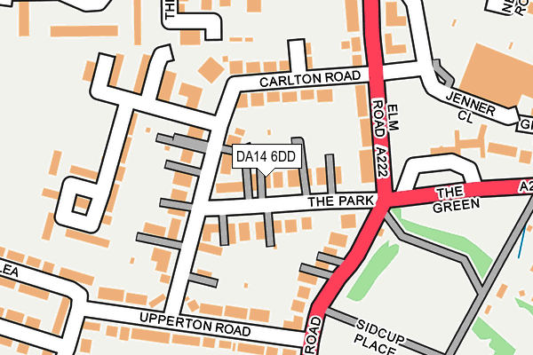 DA14 6DD map - OS OpenMap – Local (Ordnance Survey)