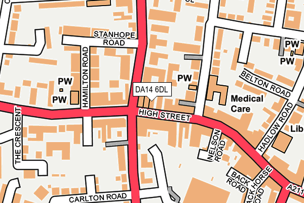 DA14 6DL map - OS OpenMap – Local (Ordnance Survey)