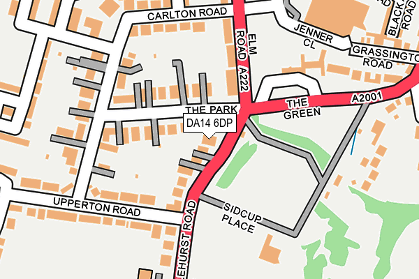 DA14 6DP map - OS OpenMap – Local (Ordnance Survey)