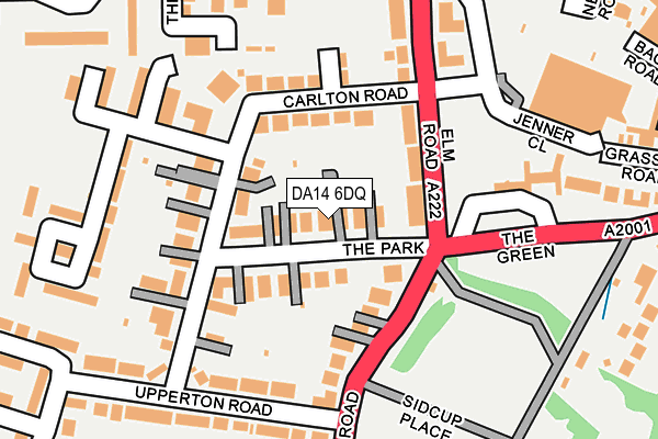 DA14 6DQ map - OS OpenMap – Local (Ordnance Survey)