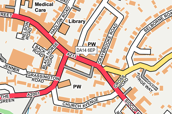 DA14 6EP map - OS OpenMap – Local (Ordnance Survey)