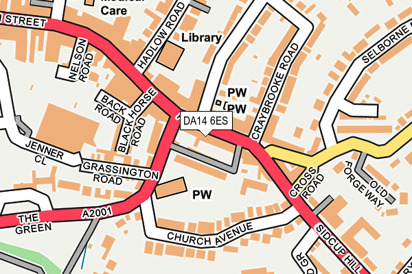 DA14 6ES map - OS OpenMap – Local (Ordnance Survey)