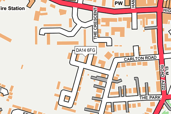 DA14 6FG map - OS OpenMap – Local (Ordnance Survey)