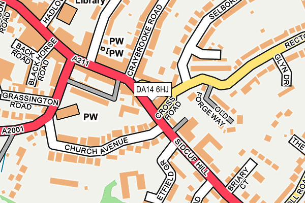DA14 6HJ map - OS OpenMap – Local (Ordnance Survey)
