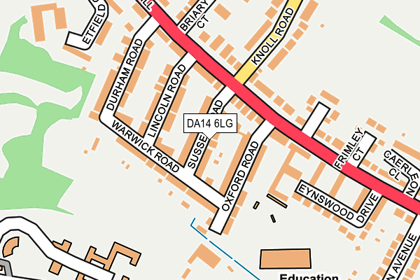 DA14 6LG map - OS OpenMap – Local (Ordnance Survey)