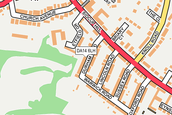 DA14 6LH map - OS OpenMap – Local (Ordnance Survey)