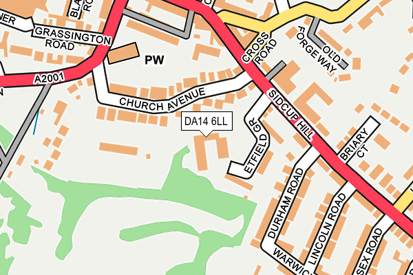 DA14 6LL map - OS OpenMap – Local (Ordnance Survey)