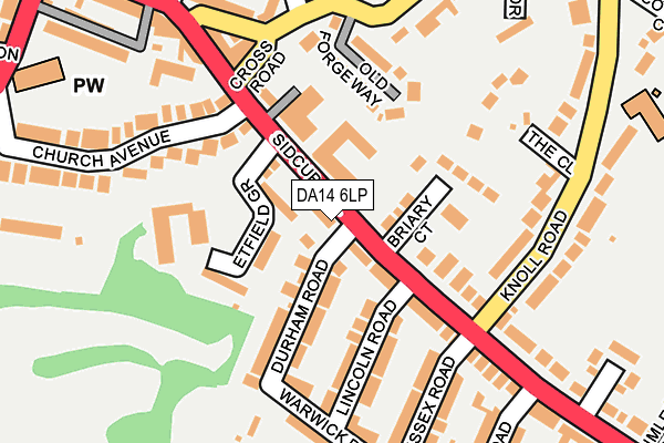DA14 6LP map - OS OpenMap – Local (Ordnance Survey)