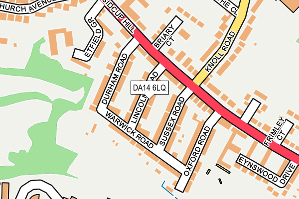 DA14 6LQ map - OS OpenMap – Local (Ordnance Survey)
