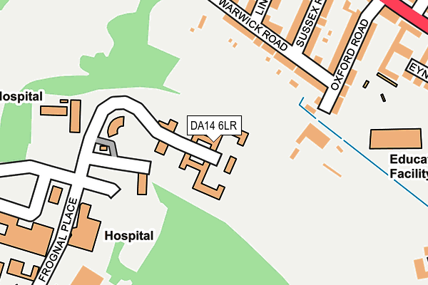 DA14 6LR map - OS OpenMap – Local (Ordnance Survey)