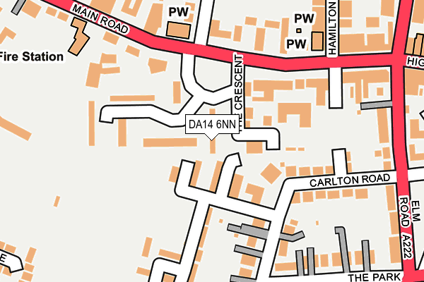 DA14 6NN map - OS OpenMap – Local (Ordnance Survey)