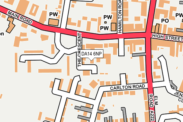 DA14 6NP map - OS OpenMap – Local (Ordnance Survey)