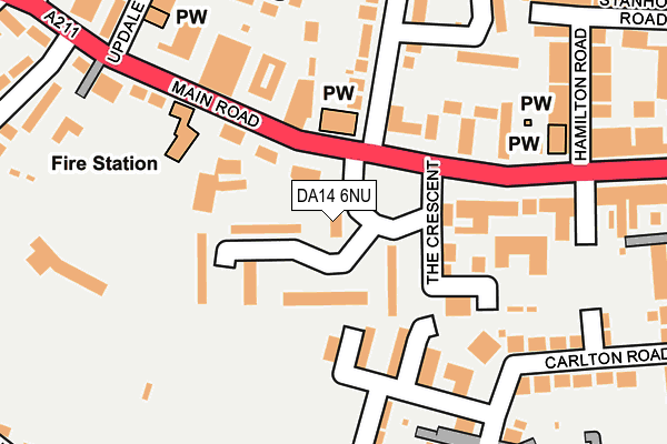 DA14 6NU map - OS OpenMap – Local (Ordnance Survey)