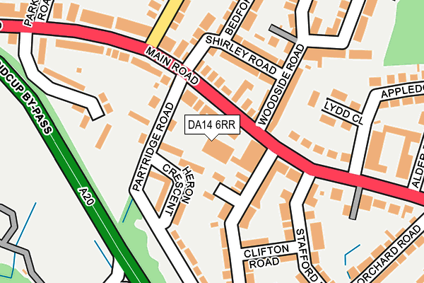 DA14 6RR map - OS OpenMap – Local (Ordnance Survey)