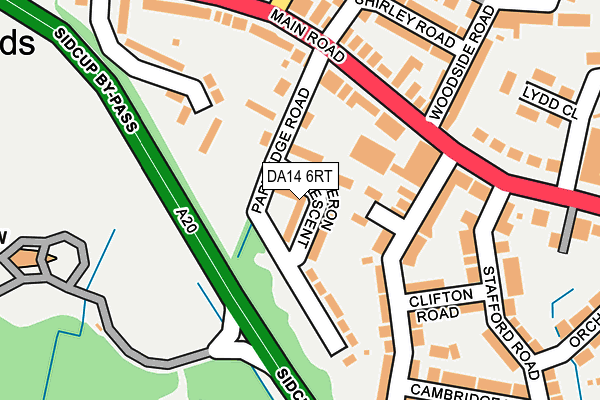 DA14 6RT map - OS OpenMap – Local (Ordnance Survey)