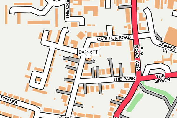 DA14 6TT map - OS OpenMap – Local (Ordnance Survey)
