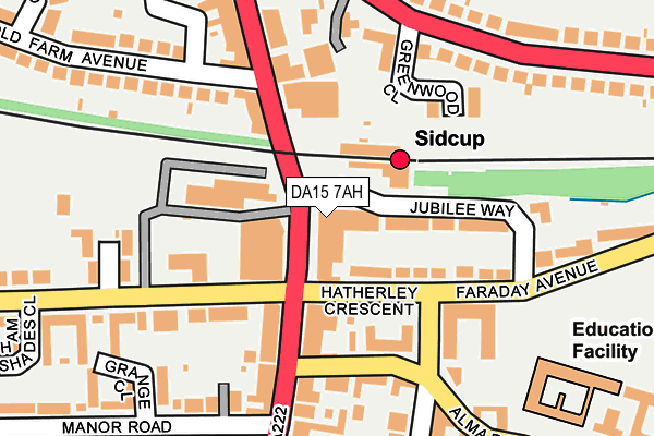 DA15 7AH map - OS OpenMap – Local (Ordnance Survey)