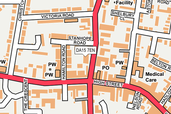 DA15 7EN map - OS OpenMap – Local (Ordnance Survey)