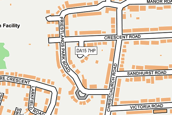 DA15 7HP map - OS OpenMap – Local (Ordnance Survey)