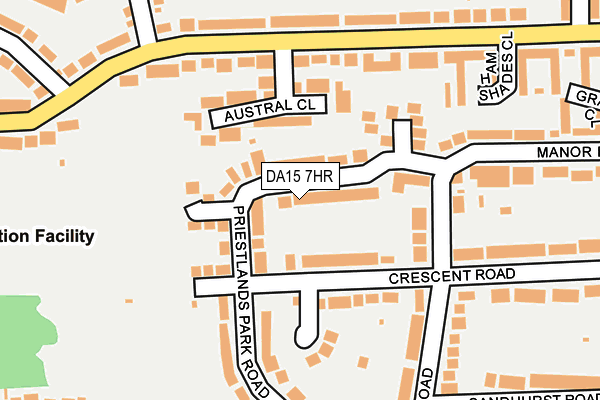 DA15 7HR map - OS OpenMap – Local (Ordnance Survey)