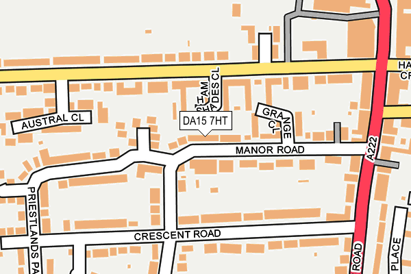 DA15 7HT map - OS OpenMap – Local (Ordnance Survey)