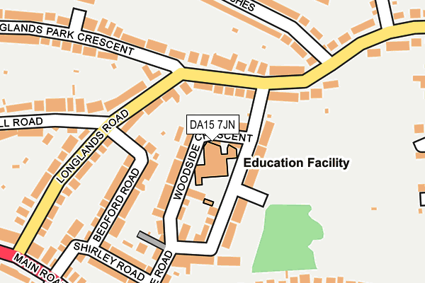 DA15 7JN map - OS OpenMap – Local (Ordnance Survey)