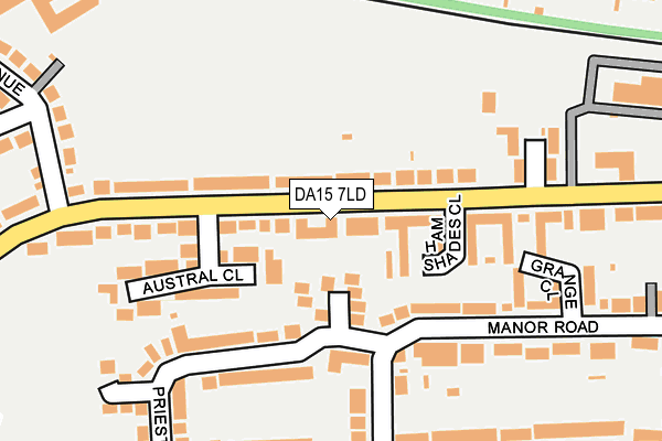 DA15 7LD map - OS OpenMap – Local (Ordnance Survey)
