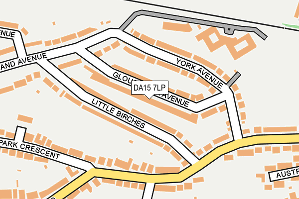 DA15 7LP map - OS OpenMap – Local (Ordnance Survey)