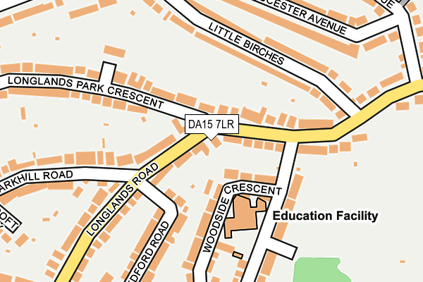 DA15 7LR map - OS OpenMap – Local (Ordnance Survey)