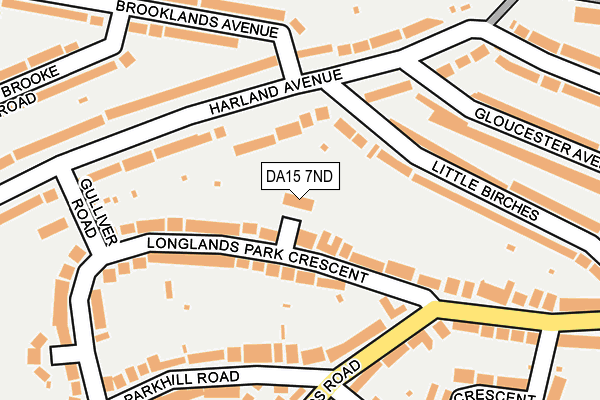 DA15 7ND map - OS OpenMap – Local (Ordnance Survey)