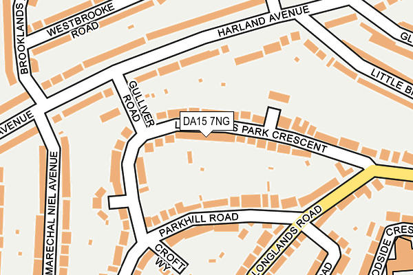 DA15 7NG map - OS OpenMap – Local (Ordnance Survey)