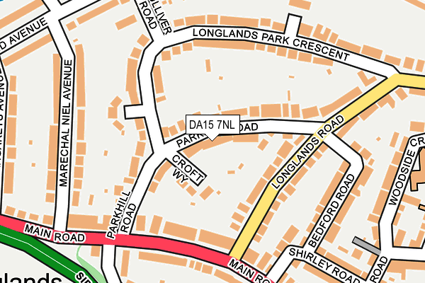 DA15 7NL map - OS OpenMap – Local (Ordnance Survey)