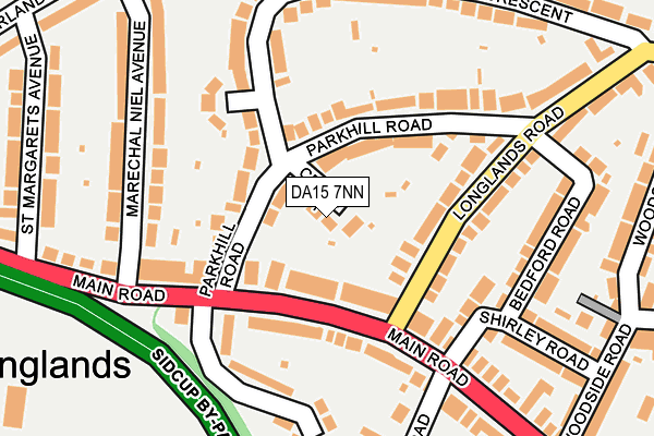 DA15 7NN map - OS OpenMap – Local (Ordnance Survey)